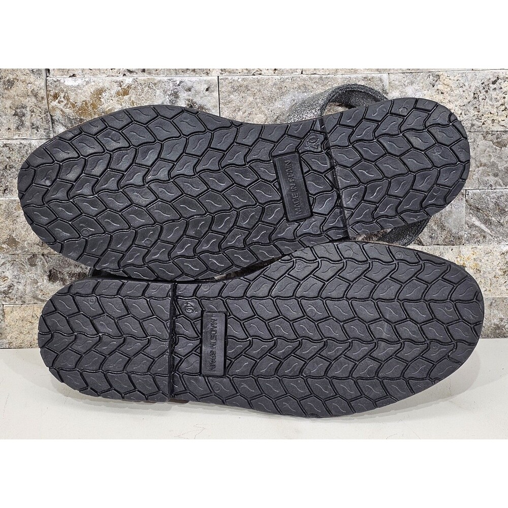 Jeffrey Campbell Ibiza Slingback Sandals Gray Nubuck Flats Women's 40 | US 9-9.5 - Picture 6 of 12